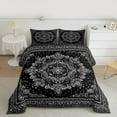 thumbnail image 2 of Manfei Boho Exotic Style Full Size Comforter Sets,Retro Victorian Floral Bedding Comforter Set,Ancient Baroque Flower Bedding Sets For Adults,Microfiber Bedroom Decor Reversible,3 Pieces, 2 of 8