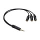 thumbnail image 1 of Divisor de auriculares Cable de audio de 3,5 mm resistente al desgaste y de alto rendimiento 1 a tres, 1 of 9