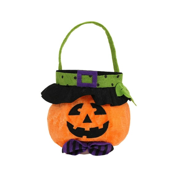 sruoe Halloween Gift Bags, Halloween Decoration, Candy Bags Tote Bags, Trick-or-Treat Bags, Pumpkin Candy Bags, Snack Cookie Bag, Reusable Party Bags Gift Bags Party Supplies Decoration