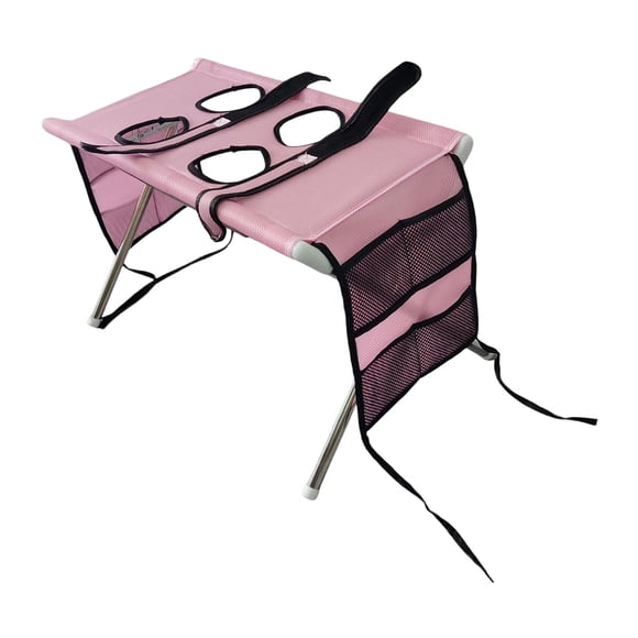Accesorio de limpieza para mesa de peluquería de mascotas, soporte multifuncional de cuatro orificios. Rosa