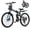 Black blue, variant on FLYRUN 26" Electric Bike for Adults,Folding Ebike with Peak 750W Motor,48V 374.4Wh Removable Battery,LCD Display,7-Speed Gears,up to 20 mph,UL2849