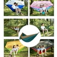 thumbnail image 1 of Hamaca para - Equipo de hamacas dobles para actividades al aire libre, mochilero, supervivencia o viajes - Paracaídas ligero portátil negro Macarena Hamaca de paracaídas, 1 of 8