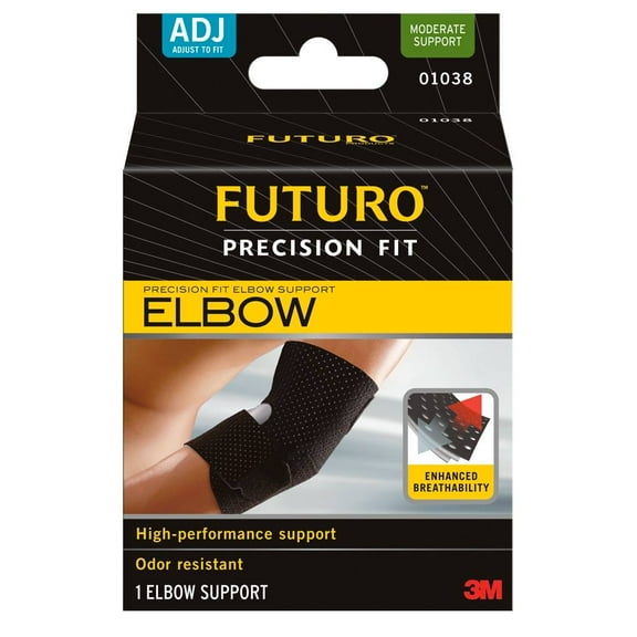 3M Precision Fit Elbow Support Black (Pack of 18)