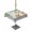 SpringGreen LightGrey Wheat, variant on Outdoor Tablecloths with Umbrella Hole & Zipper, Spring Botanical 60 x102 Inch Rectangle Tablecloths, Watercolor Leaves Deers Birds Country Waterproof Table Cloth, Patio/Pool/Picnic Table Covers