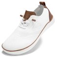 thumbnail image 3 of Hombres Knit Barefoot Zapatos Minimalistas Caminar zapatos Slip en zapatos de caja de punta anchas zapatillas de zapatillas para interiores al aire libre, 3 of 7