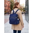 thumbnail image 4 of Spencer Women Backpack Purse Anti-theft Travel Backpack Ladies Shoulder Bags Waterproof Nylon Handbags Casual Daypack, Navy, 4 of 11