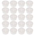 thumbnail image 1 of 20 tapones de goma cruzados para cargador de cable USB, protector de orificio para enrollador, color blanco, 1 of 6