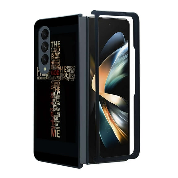 ANJ  Protective Snap-On Design Printed Case Compatible with Samsung Galaxy Z Fold 4 - Bible Verses