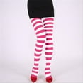 thumbnail image 2 of Collants de Noël Colorés Patchwork Rayés pour Femmes Halloween, 2 of 4