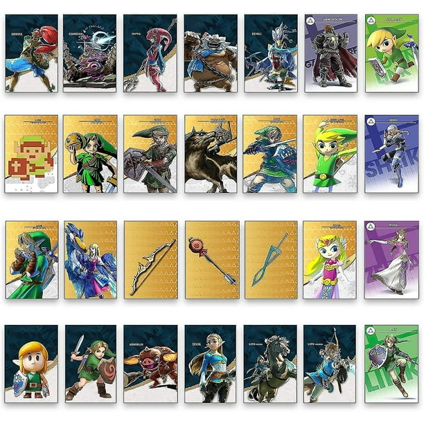 Lot de 38 mini cartes Zelda Tears of the Kingdom Amiibo, mini