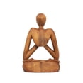 thumbnail image 6 of G6 Collection 8" Wooden Handmade Mini Yoga Figurines, Yoga Pose Statue, Yoga Room Studio Decor, Mindful Home Decor Yogi Gift, Decorative Shelf Decor Objects - Lotus Pose, 6 of 6