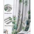 thumbnail image 3 of Green Eucalyptus Leaves Blackout Curtains for Bedroom Living Room Darkening Curtains 84 Inch Length 2 Panels Set Summer Botanical Watercolor Daisy Window Curtain Window Treatment Drapes 42"x84", 3 of 9