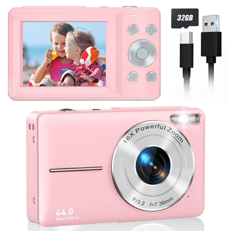 Seckton Kids Digital Camera FHD 1080P 44MP Photography Camera with Smile Capture,Birthday...