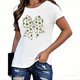 thumbnail image 5 of Mujeres Manga Corta de Verano Tops Día de San Valentín Impreso Cuello Redondo, Camisa de Moda Casual Blusa, 5 of 8