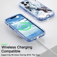 thumbnail image 5 of New Designed Case for iPhone 14 Pro Max (2022), [Marble Gold Glitter] [Three-Layer Hardshell Cases] [Reinforced Military Grade Drop Protection] Heavy-Duty Protective Cover iPhone 14 Pro Max Case 6.7", 5 of 5