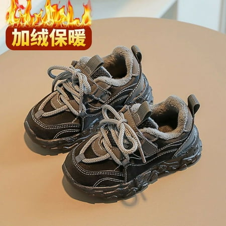 

Children‘s sneaker autumn and winter New boys‘ shoes fleece-lined girls‘ baby two-cotton shoes Children‘s casual shoes warm