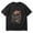Black C, variant on Men's Black Short Sleeve Crew Neck T-Shirt, Asian Mountain Sunset Graphic Tee, Casual Summer Travel Top