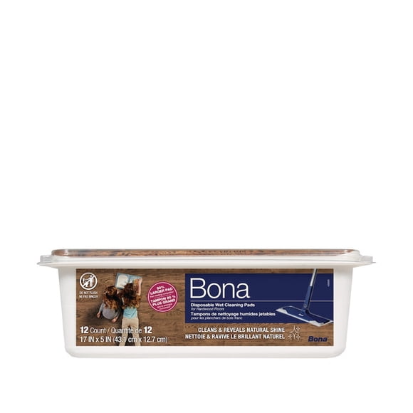 Bona Disposable Wet Cleaning Pads for Hardwood Floors