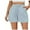 Sky Blue, variant on Lovskoo 2024 Womens Summer Cute Shorts Casual Side Pockets High Waist Shorts with Back Elastic Waist Hot Pink