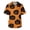 Ginger, variant on Men's Halloween Scrub Tops V-Neck Short Sleeve Bat Pattern Print Work Tunic with Chest Pocket and Front Pockets Pullover Medical Uniform Black L