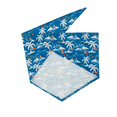 thumbnail image 4 of One Paw, Surf Print Dog Bandana, Lightweight, Multiple Sizes, Blue, for Dogs, 4 of 6