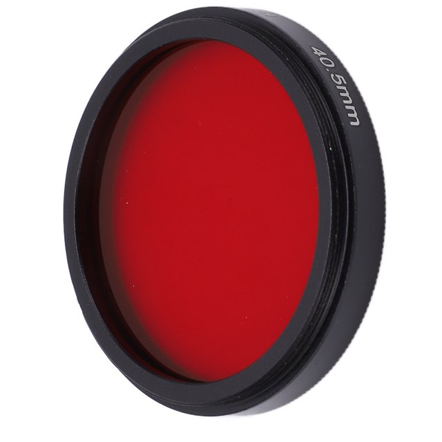 Filtre d'Objectif Rouge Complet, Adapté pour Rehausser les Tons Rouges sur l'Image, Usinage Précis CNC, avec interfaces Étanches, Résistantes à l'Huile et Anti-Rayures : 40,5mm/1,6 Po