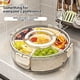 thumbnail image 3 of Bandeja de Frutas Redonda con Seis Compartimentos y Múltiples Compartimentos para Refrigerios, Ideal para Organizar el Hogar, con Bandeja Giratoria Transparente y Dividida., 3 of 5