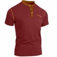 thumbnail image 7 of LPZOOGU Mens Henley Shirts Short Sleeve Button T-Shirts Summer Athletic Lightweight Tee Shirts with Pocket, 7 of 7