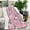 Pink French Bulldog, variant on Pink French Bulldog Love Heart Blanket,Comfortable Soft Flannel Throw Blanket,All Season,Warm Lightweight Blankets for Sofa Bed Couch Living Room Chair,30"x40"(80x100cm)