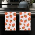 thumbnail image 4 of Eveokoki Fruit Kitchen Towels Dish Towels, 16 x 24 Inch Cute Summer Strawberry Ultra Absorbent Drying Cloth Tea Towels for Cooking Baking Set of 2, 4 of 5