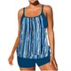 thumbnail image 2 of Trajes de baño tankini para mujer Traje de baño de talla grande con costura de encaje conservador para mujer Traje de baño dividido Traje de baño de dos piezas para mujer, 2 of 6