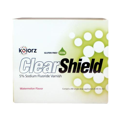 DMG 799502 Kolorz ClearShield 5 Sodium Fluoride Varnish Watermelon 200/Pk