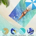 thumbnail image 4 of Rirool Large Waterproof Beach Blanket 80"x95" Sand Free Picnic Mat for 3-7 Adults - Portable Outdoor Blanket for Camping, Travel, Hiking (Ocean Style), 4 of 9