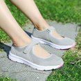 thumbnail image 4 of Missfiona Womens Mary Jane Sneakers Walking Shoes Breathable Granny Flat Work Shoes(6.5,Gray), 4 of 6
