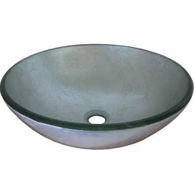 Novatto TIG-7032ORB Argento Glass Vessel Bathroom Sink Set, Oil Rubbed Bronze