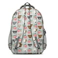 thumbnail image 3 of Cute Pitbull Terriers Dog and Flower Backpack for School,Cute School Bag,Schoolbag with Adjustable Shoulder Straps & Padded Back,16.9 Inch, 3 of 5