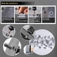 thumbnail image 5 of Kit de Herramientas para Tuercas Remachables A Presión, Combinación de Tuercas Remachables Métricas de 430 Piezas (M8/M6/M5//M3), Adecuado para Muebles, Decoración B, 5 of 5