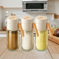 thumbnail image 7 of Glass Seasoning Jars Set with Lids, 4-piece Kitchen Spice Containers with Sealed Lids for Freshness, Non-clumping Design for Salt, Pepper & Spices, Ideal for Home Chefs & Organized Pantry, 7 of 7