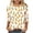 ☃039-Orange, variant on Xuyuer Easter 3/4 Length Sleeve Womens Tops Dressy Casual Blouses Spring Fashion 2026 Round Neck Business Trendy Tunics Top Shirts