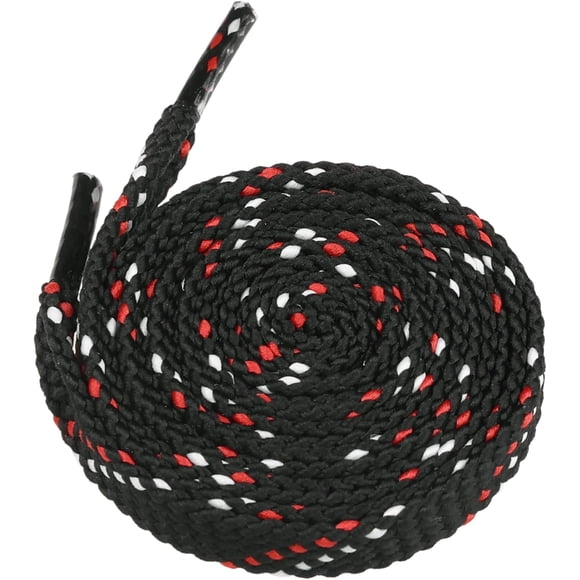 Yazoeia 2 Pairs Shoe Laces Polka Dots Flat Shoelaces Double Color Twill Shoe Strings for Casual Sneakers CJC912-158945