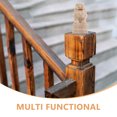 thumbnail image 3 of HINTRMENT Manufactured Arch Bridge Tops Column Caps Solid Wood 1Pcs for Garden Use, 3 of 6