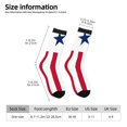 thumbnail image 3 of Women Colorful Crew Socks Flag Of Liberian Novelty Fun Socks For Mens, 3 of 7