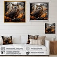thumbnail image 4 of Designart "Silent Guardian Owl II" Animals Framed Wall Art - Traditional Yellow Owl Bedroom Framed Canvas Wall Art, 4 of 6