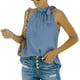 thumbnail image 2 of Top con cuello halter para mujer, camiseta sin mangas con cuello halter para mujer, blusa informal para mujer, camisetas informales para mujer, probadas y confiables, 2 of 6