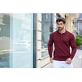 thumbnail image 3 of COOFANDY Mens Knit Polo Shirts Casual Classic Polo Shirts Long Sleeve Collared Sweater, 3 of 6