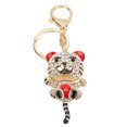 thumbnail image 2 of Llavero De Tigre, Colgantes De Llavero, Elegante, Exquisito, Pequeño, Lindo, Forma De Tigre, Brillante, Brillante, Para Decoración De Bolsos, Colgantes De Coche, Regalo, 2 of 7