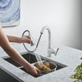 thumbnail image 2 of Grohe 33 870 Bridgeford Pull-Down Spray Kitchen Faucet - Chrome, 2 of 7