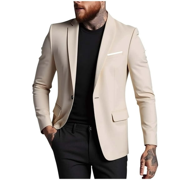 Mens Blazer, Men's Casual Blazer Jacket Lightweight Sports Coat Suit Jacket for Summer Daily Business Wedding Party Travel S-3XL