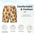 thumbnail image 4 of Kdxio Apple Print Men'S Swim Trunks With Compression Liner 7 Inch Inseam Quick Dry Swim Shorts, 4 of 7