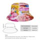 thumbnail image 2 of Princesa Peach Sombrero bucket para adultos, gorra de protección solar, sombrero de pescador plegable para viajes al aire libre, pesca y actividades de verano, 2 of 6